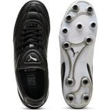 PUMA - King Liga - Voetbalschoenen - Zwart Wit Zilver - K-BETTER™-bovenwerk
