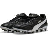 PUMA - King Liga - Voetbalschoenen - Zwart Wit Zilver - K-BETTER™-bovenwerk