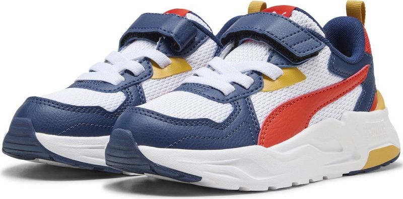 PUMA Trinity Lite sneakers, Blauw/Rood/Wit, Maat 27,5