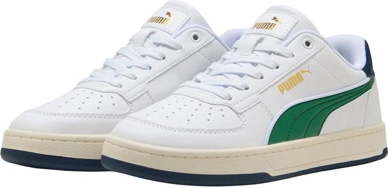 PUMA - CAVEN 2.0 RETRO JR - Sneakers - Puma white/Archive Green/Warm white