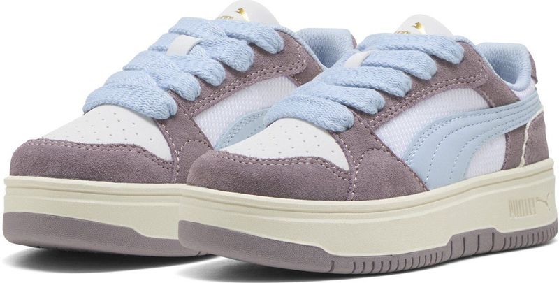 PUMA - Kicks - Basketbalschoenen - Meerkleurig - Textiel - Geschikt voor Kinderen 4-8 Jaar