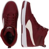 Puma - Rebound V6 Mid - Sneakers - Donkerrood/Ecru - Basketbalschoenen