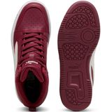 Puma - Rebound V6 Mid - Sneakers - Donkerrood/Ecru - Basketbalschoenen