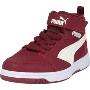PUMA Unisex Rebound V6 Mid WTR Ac+ Ps Sneaker voor kinderen, Team Regal Rood Warm Wit PUMA Wit, 27.5 EU