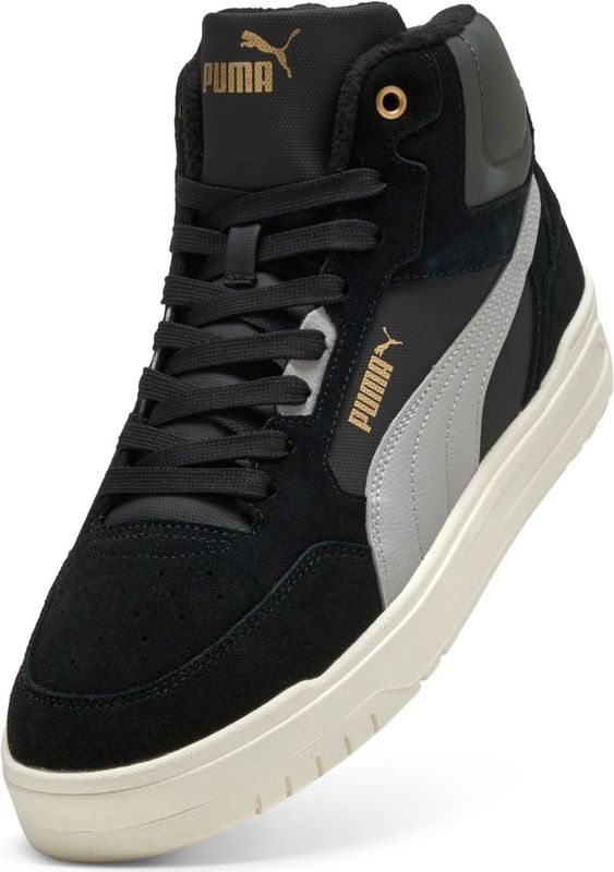 PUMA - Shuffle Downtown Mid WTR - Sneakers - PUMA Black-Gray Echo-PUMA Gold
