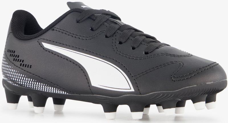 Puma - Vitoria II FG/AG - Voetbalschoenen - Zwart - Wit - Junior