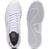 PUMA - Smash 3.0 L - Sneaker - Wit Zilver Mist Pruim Jam - Uniseks Volwassenen