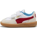 Puma - Palermo Lth - Sneakers - Wit - Rood - Aqua