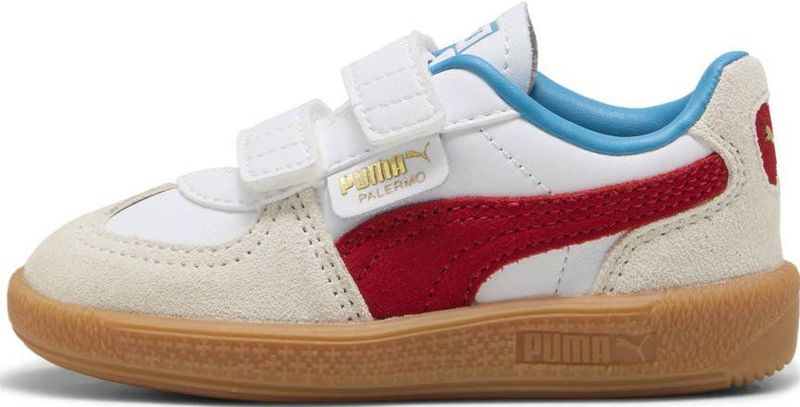 Puma - Palermo Lth - Sneakers - Wit - Rood - Aqua