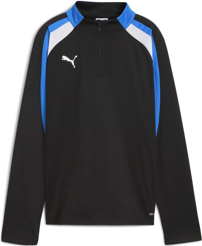 PUMA - IndividualLIGA 1/4 Zip Top - Sporttop - PUMA Black-PUMA White-Ultra Blue