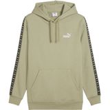 Puma - Ess Tape Hoodie - Groen - Katoen