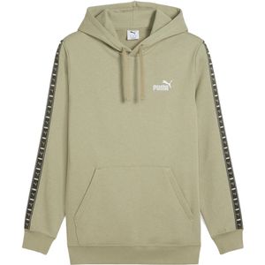Puma - Ess Tape Hoodie - Groen - Katoen
