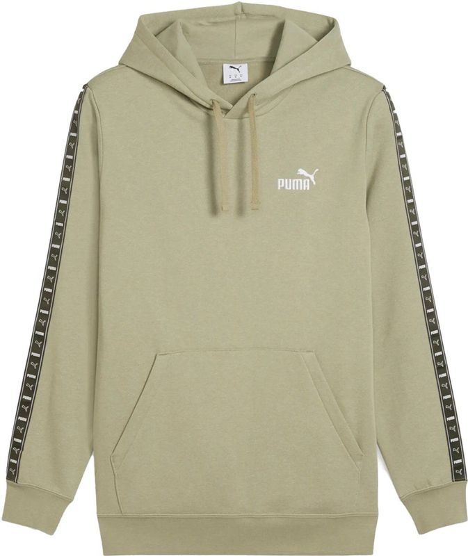 Puma - Ess Tape Hoodie - Groen - Katoen