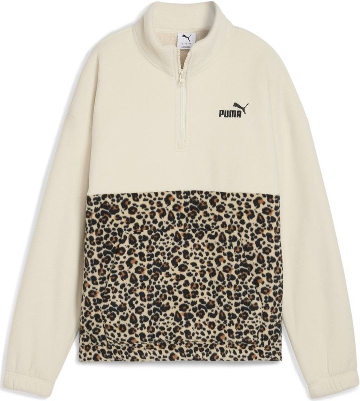 Puma - Ess Graphic Animal - Sweatshirt - Halve Rits - Relaxed Fit