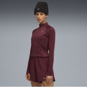 PUMA RUN VELOCITY CLOUDSPUN top met kwartrits voor Dames, Maat XXS