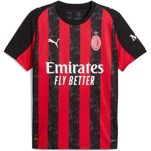 Puma - AC Milan Replica T-shirt - Rood/Zwart - Korte Mouwen - Gerecycled Materiaal