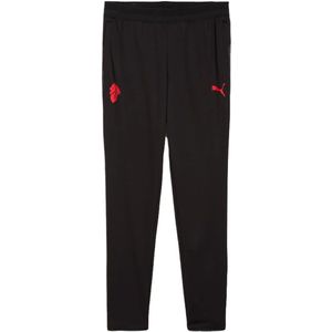 PUMA - AC Milan - Trainingsbroek - Zwart Rood - 2025-2026 Kids