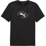PUMA - PUMA x HYROX POLY GRAPHIC TEE - Heren Sportshirt - Puma Black