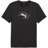 PUMA - PUMA x HYROX POLY GRAPHIC TEE - Heren Sportshirt - Puma Black