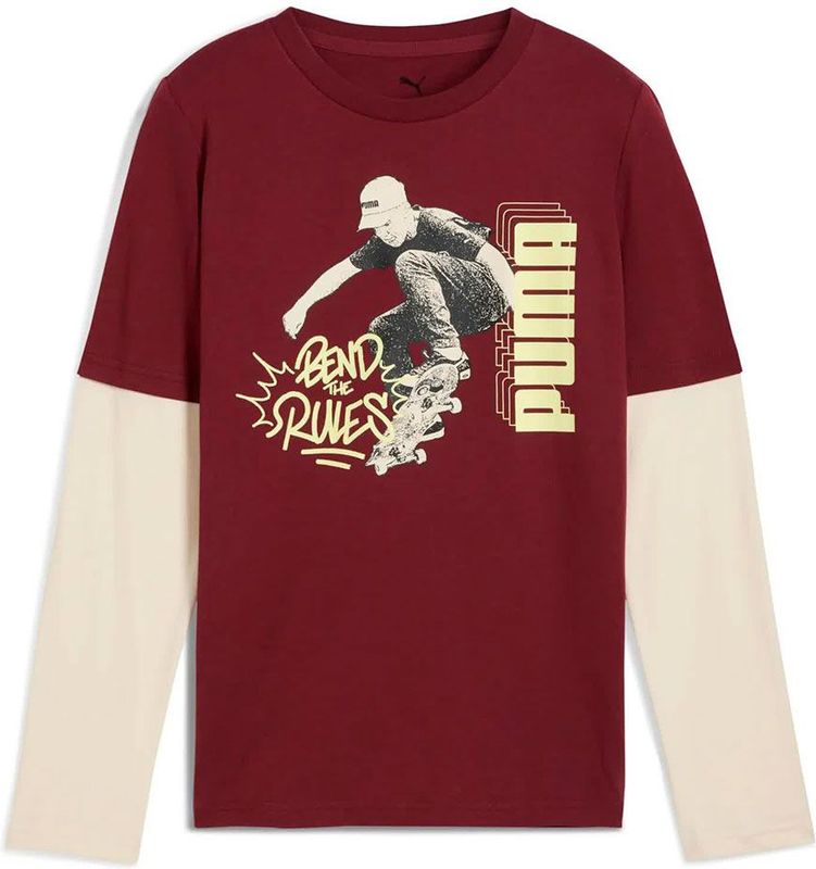 Puma - Mid 90's Layared Essentials Graphics T-shirt - Met Lange Mouwen