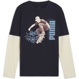 PUMA - Mid90s - Gelaagde Top - Blauw - Lange Mouwen - Voor Heren