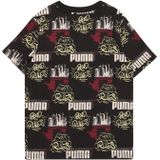 PUMA - Shirt '90s' - Lichtbeige - T-shirt - Kwartmouw - Normale Pasvorm