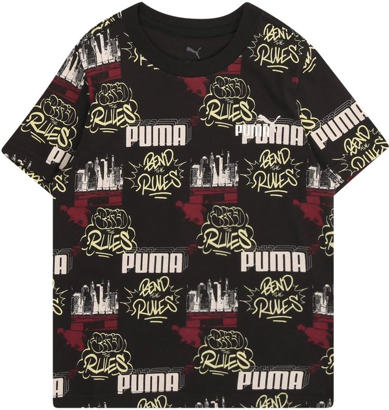 PUMA - Shirt '90s' - Lichtbeige - T-shirt - Kwartmouw - Normale Pasvorm