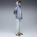 PUMA - Evostripe Hoodie - Blauw - Gerecycled Materiaal - Met Rits