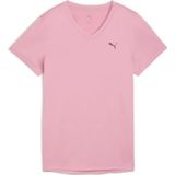 Puma - Tad Essential V-Neck T-Shirt - Roze - Dames