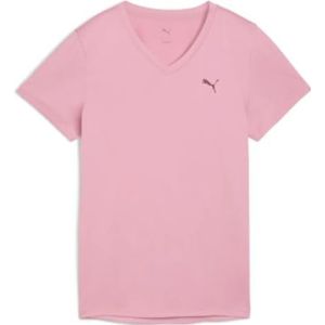 Puma - Tad Essential V-Neck T-Shirt - Roze - Dames