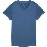 Puma - Tad Essential V-Neck - T-shirt - Blauw