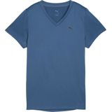 Puma - Tad Essential V-Neck - T-shirt - Blauw