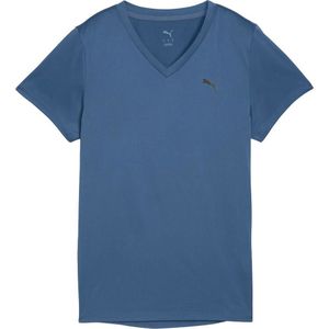 Puma - Tad Essential V-Neck - T-shirt - Blauw