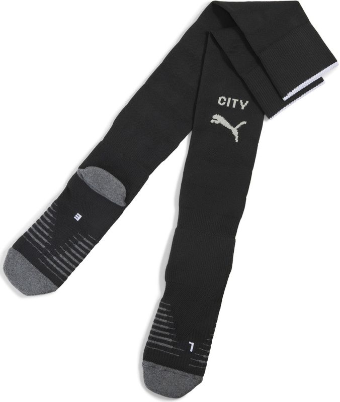 PUMA Manchester City 25/26 sokken met afbeeling voor Heren, Zwart/Wit, Maat 31-34