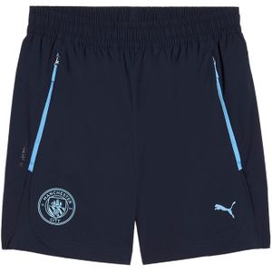Puma - Manchester City FC Relaxed Woven Shorts - Blauw - 2025/2026 - Korte Broeken