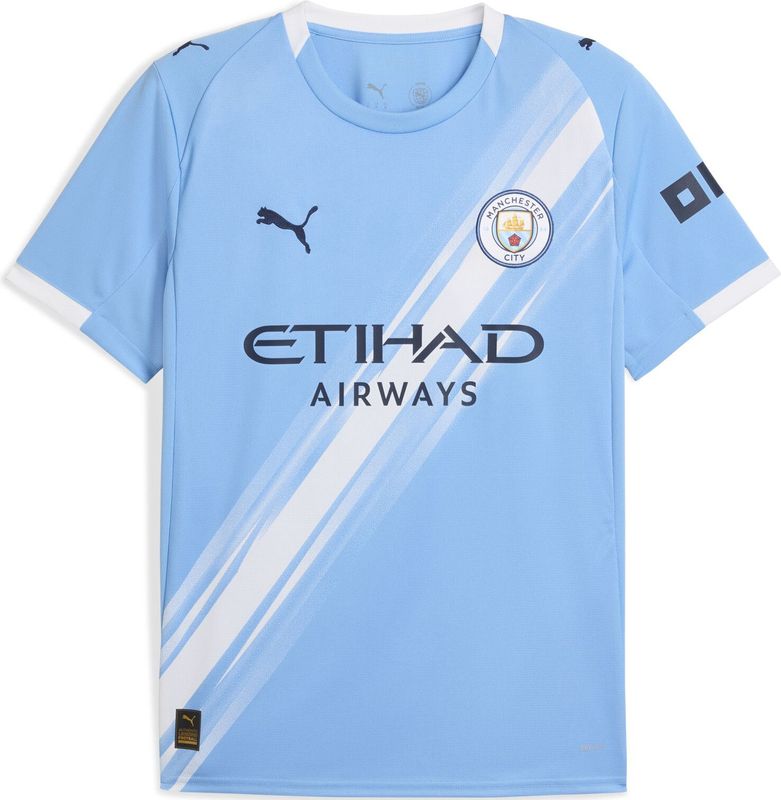 Puma - Manchester City Fc 24/25 Replica Thuis T-shirt - Sky Blue - Katoen