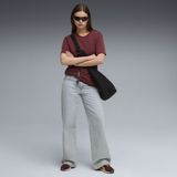 PUMA Essentials Elevated relaxed verwassen T-shirt voor Dames, Maat XXS