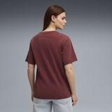 Puma - Essential Elevated Relaxed T-Shirt - Rood - Dames