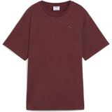 Puma - Essential Elevated Relaxed T-Shirt - Rood - Dames