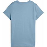 Puma - Essential 1 Logo T-Shirt - Dames - Blauw - Ademend Materiaal