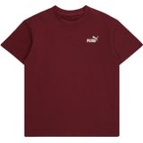 Puma - T-shirt - Donkerrood/Wit - Korte Mouwen - Ronde Hals