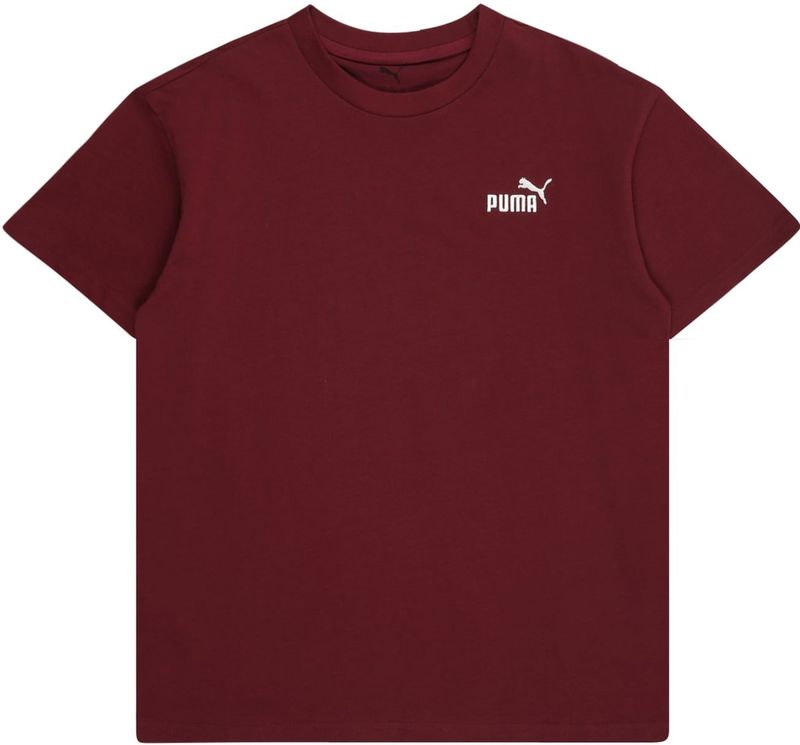 Puma - T-shirt - Donkerrood/Wit - Korte Mouwen - Ronde Hals