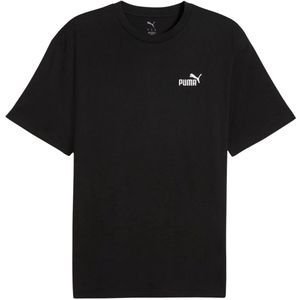 Puma - Essential Relaxed 1 Logo T-Shirt - Zwart - Katoen
