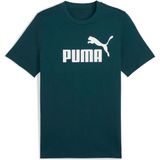 PUMA - T-shirt - Zwart - Katoen - Rubber Logo