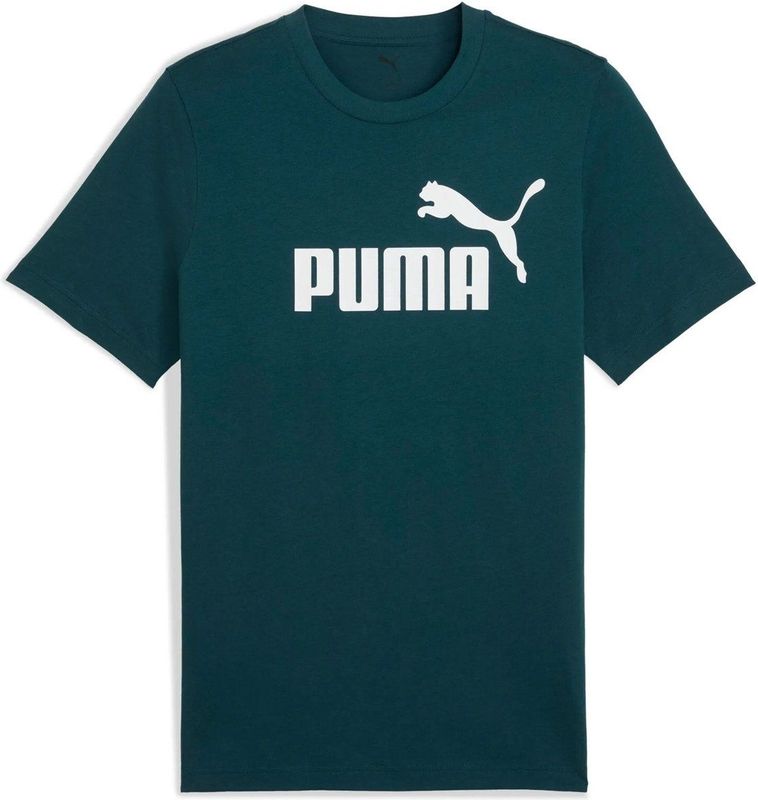 PUMA - T-shirt - Zwart - Katoen - Rubber Logo