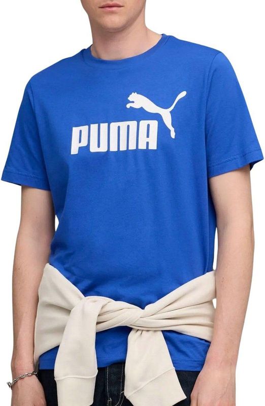 PUMA - ESS NO. 1 LOGO TEE - T-shirt - Mountain blue