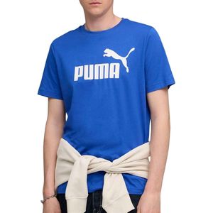 PUMA - ESS NO. 1 LOGO TEE - T-shirt - Mountain blue