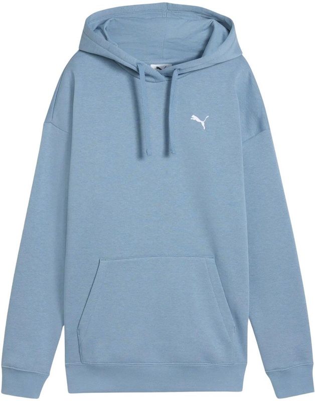 Puma - Essential Relaxed Hoodie - Dames - Blauw - Ademend Materiaal