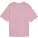 PUMA - Boxy T-shirt - Zwart - Katoen - Ronde Hals - Korte Mouwen