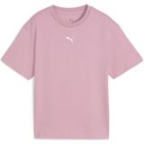 PUMA - Boxy T-shirt - Zwart - Katoen - Ronde Hals - Korte Mouwen